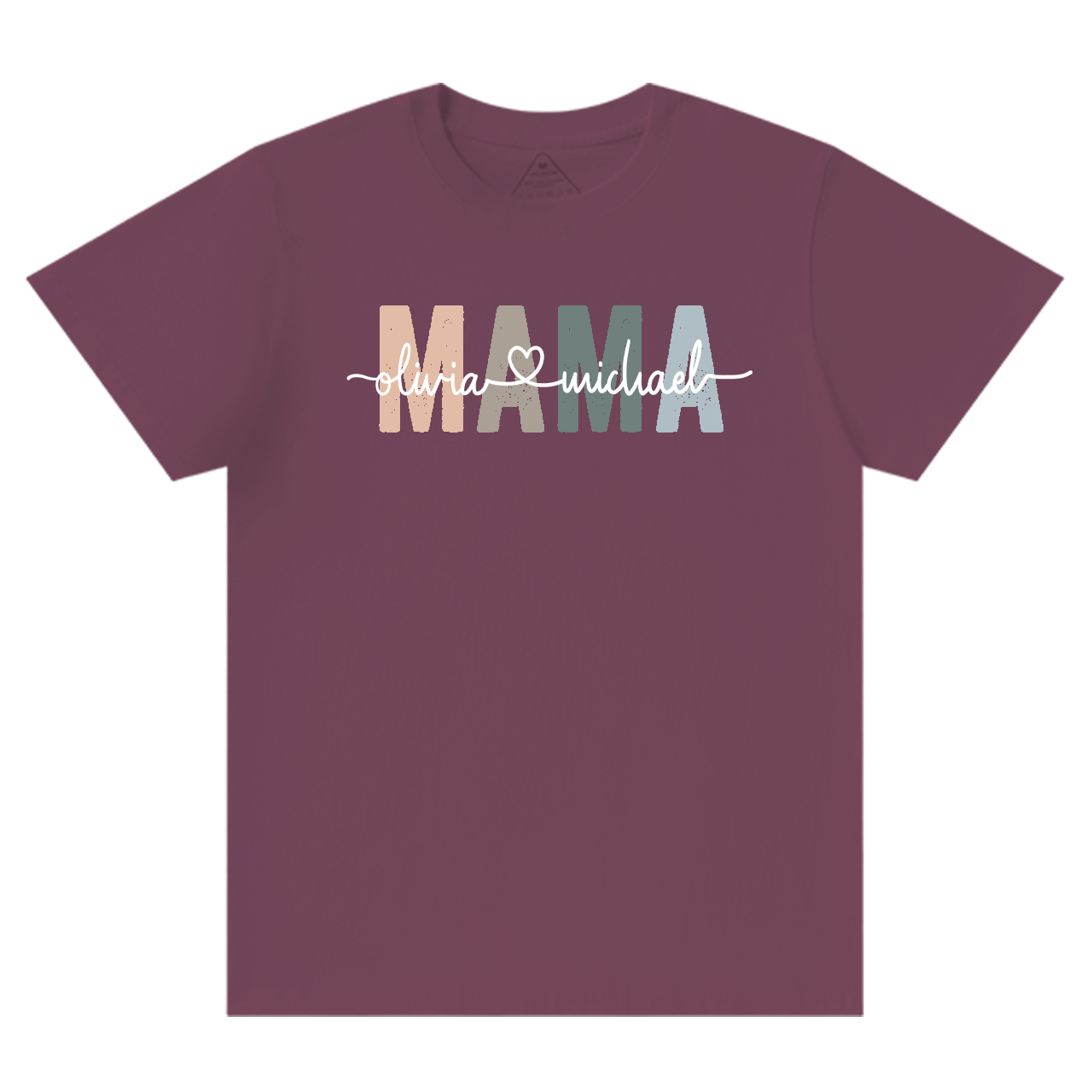 Personalized Mama With Children Names T-Shirts
