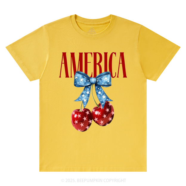 American Flag Cherry Mama T-Shirts