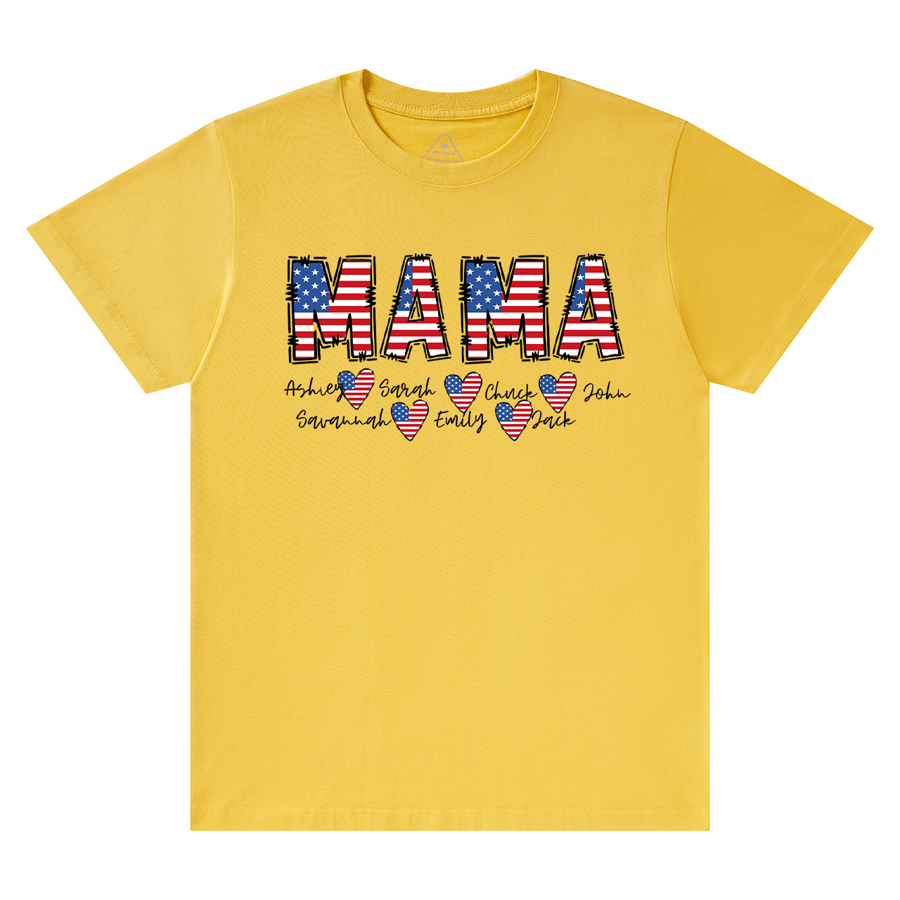 Personalized Name Independence Day Mama T-Shirts