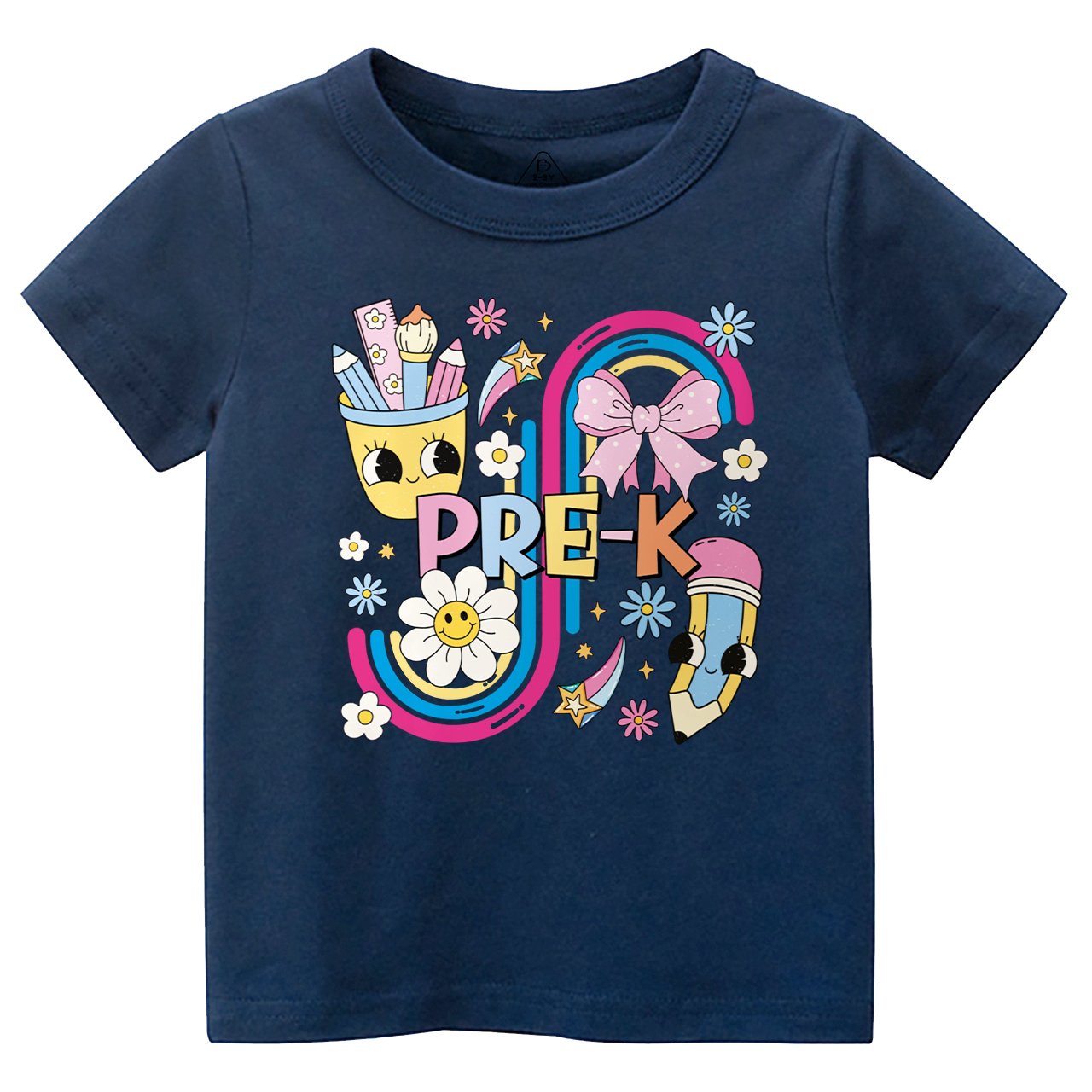 Personalized School Days Rainbow Collection Toddler&Kid's Tees Beepumpkin 