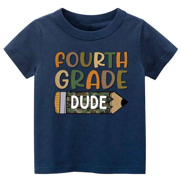 Personalized Retro Back to School Boys Toddler&Kid's Tees Beepumpkin 