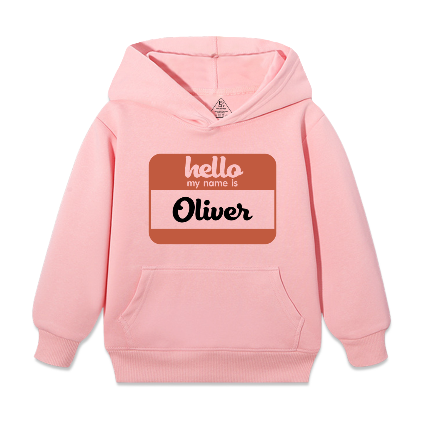 Hello My Name Is Personalized Kid's Hoodies Beepumpkin