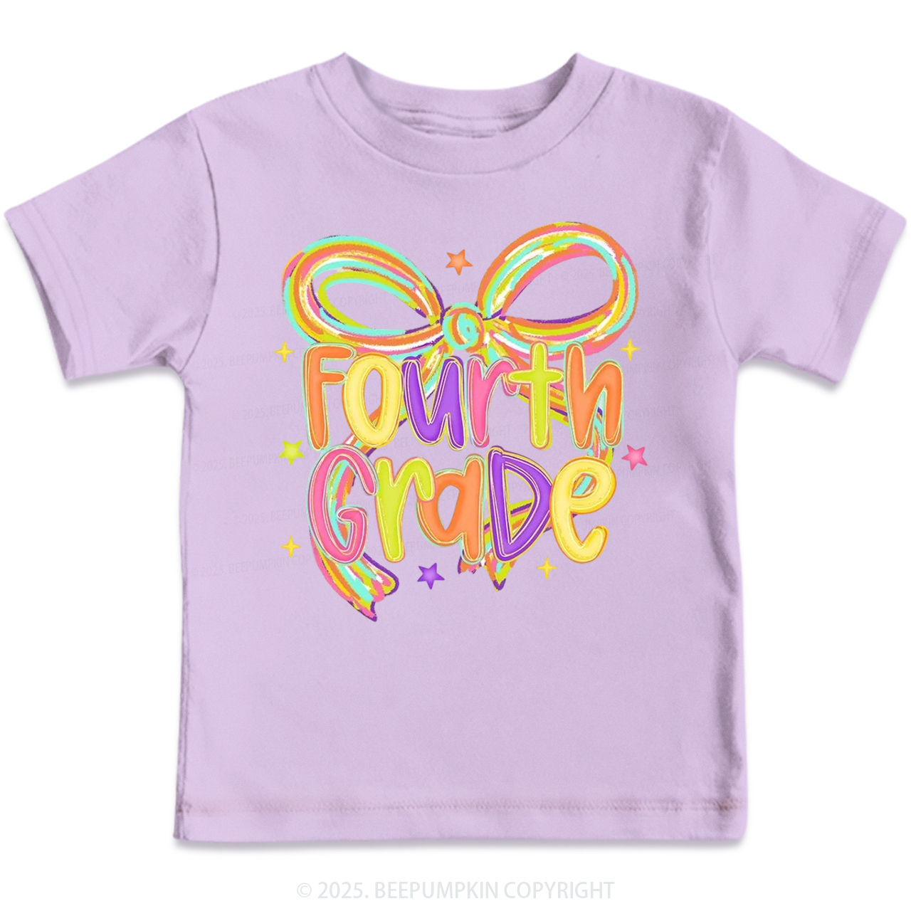 Personalized Girly Bow Sublimation Toddler&Kid's Tees Beepumpkin