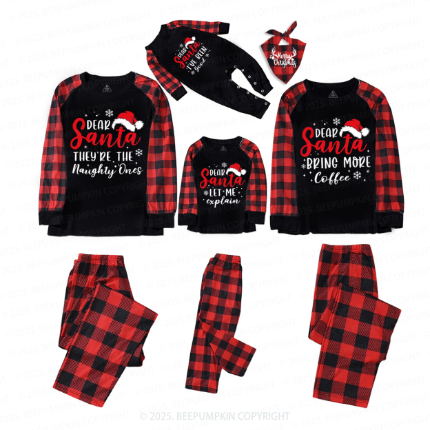 Personalized Dear Santa Group Family Matching Pajamas