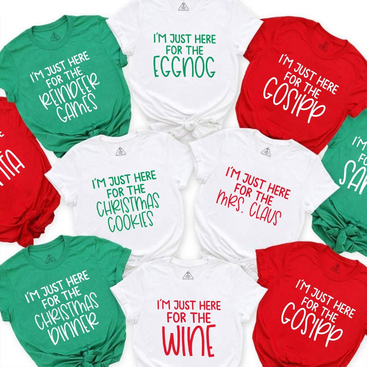 Personalized Christmas Party Family Matching T-Shirts Beepumpkin