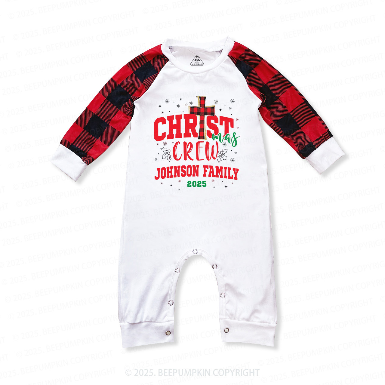 Personalized 2025 Christian Xmas Family Matching Pajamas