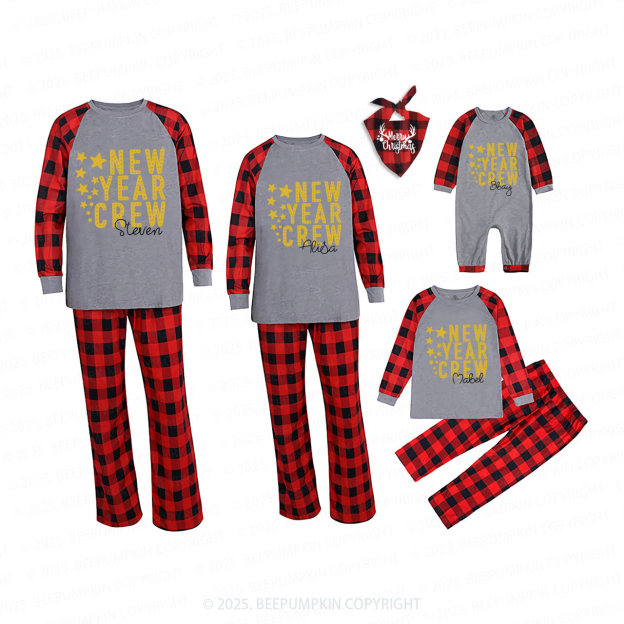 Personalized New Year Crew Family Matching Pajamas
