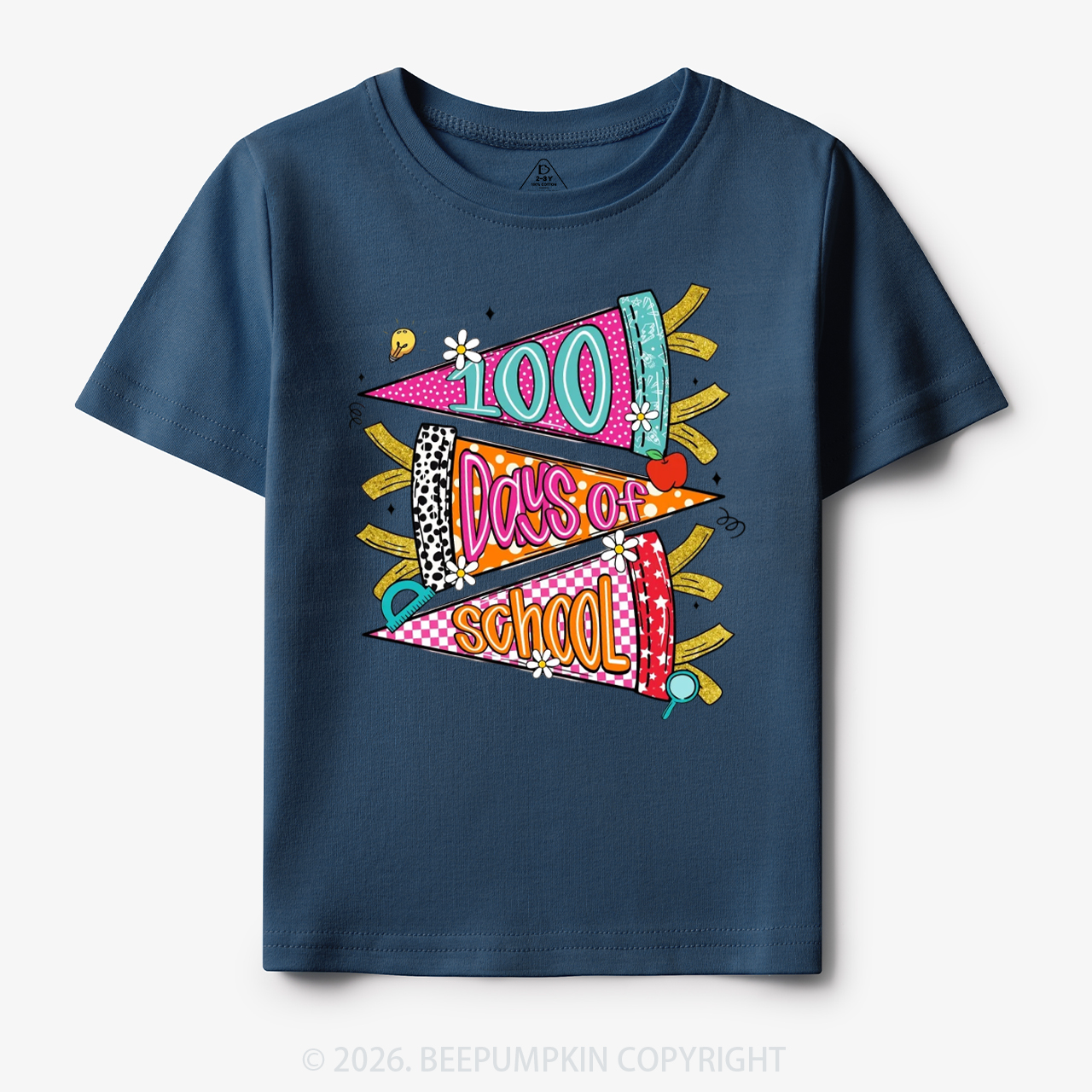 100 Days of School Coquette Bow Pencil Toddler&Kid's Tees