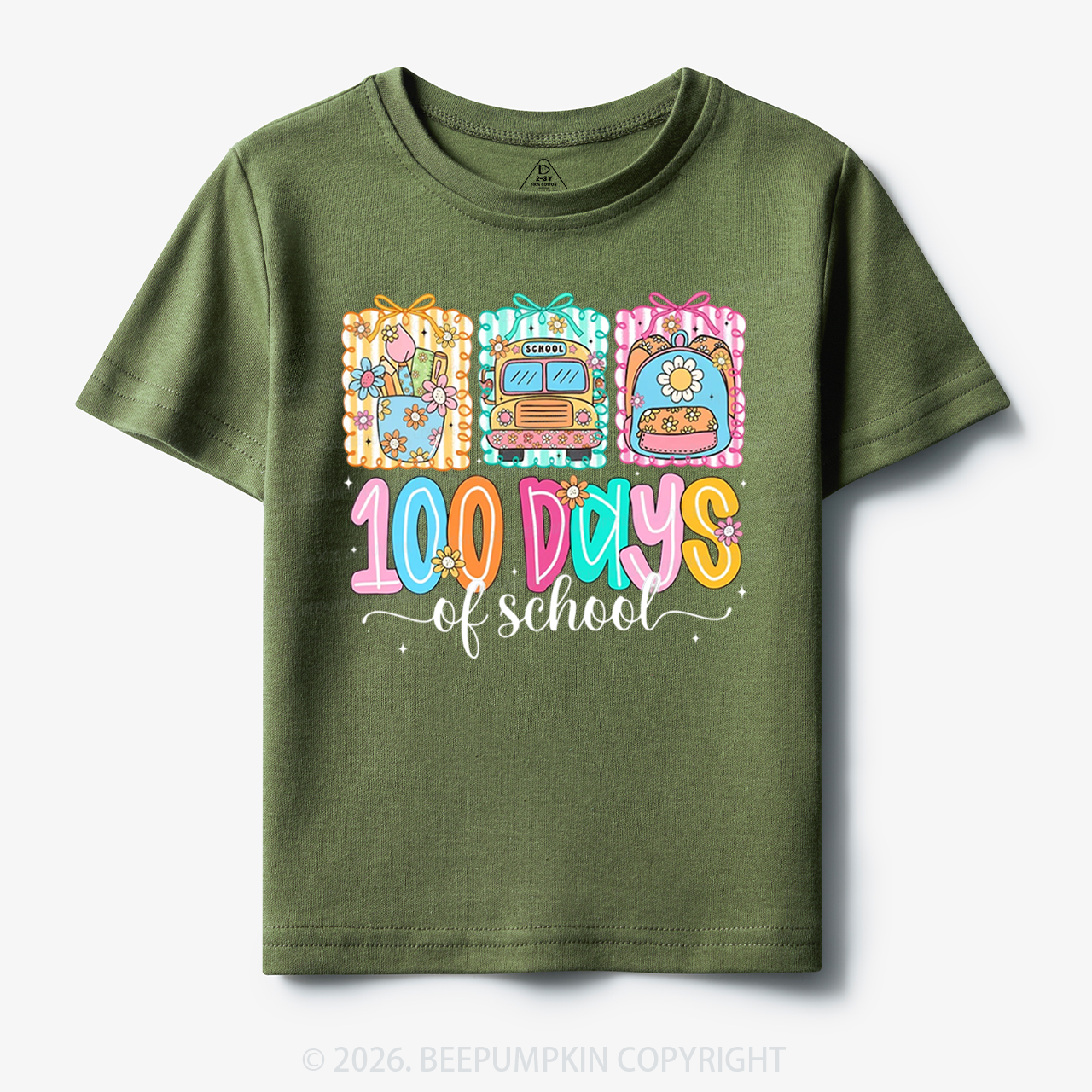 Classroom Art 100 Days of School Toddler&Kid's Tees