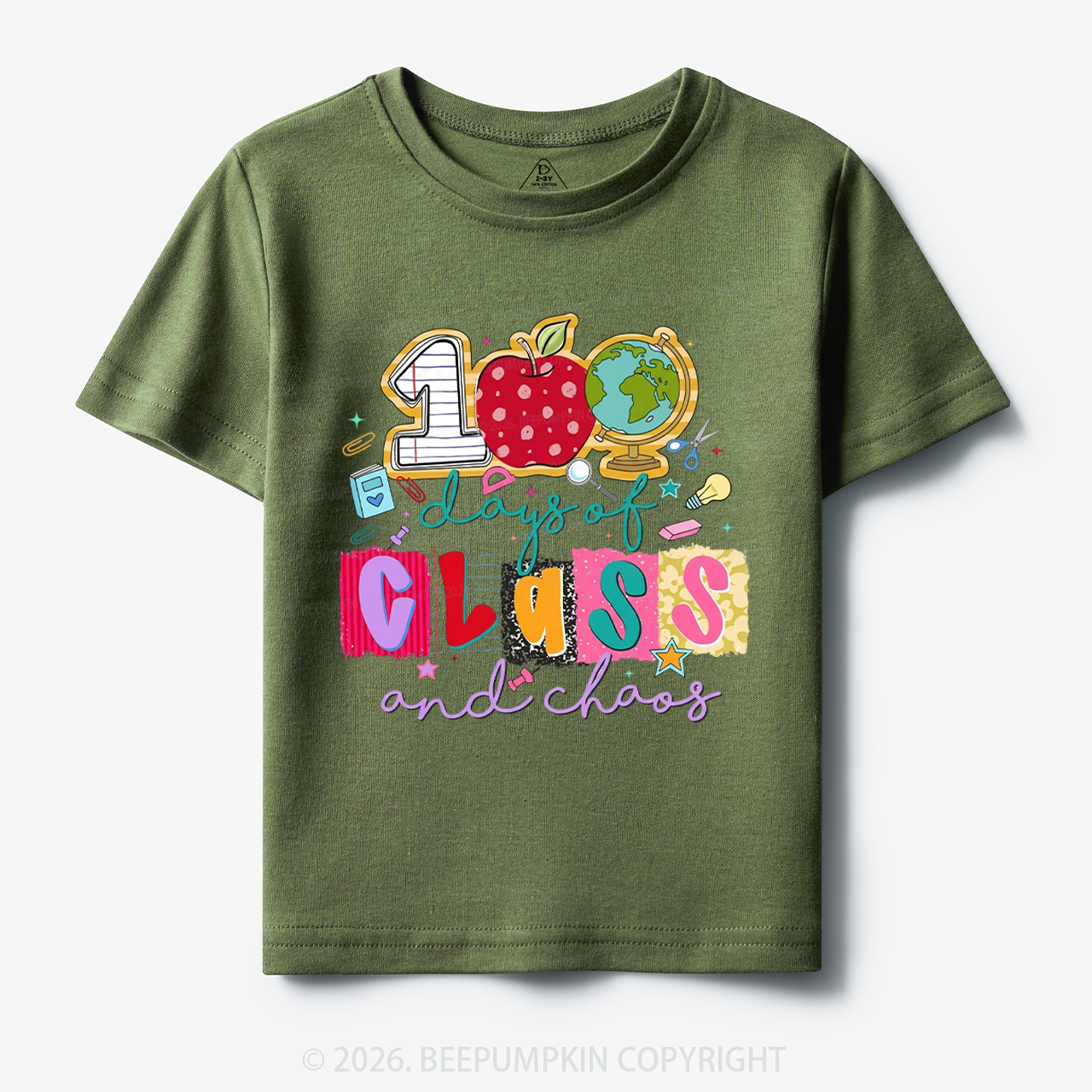 Class And Chaos 100 Days of School Toddler&Kid's Tees
