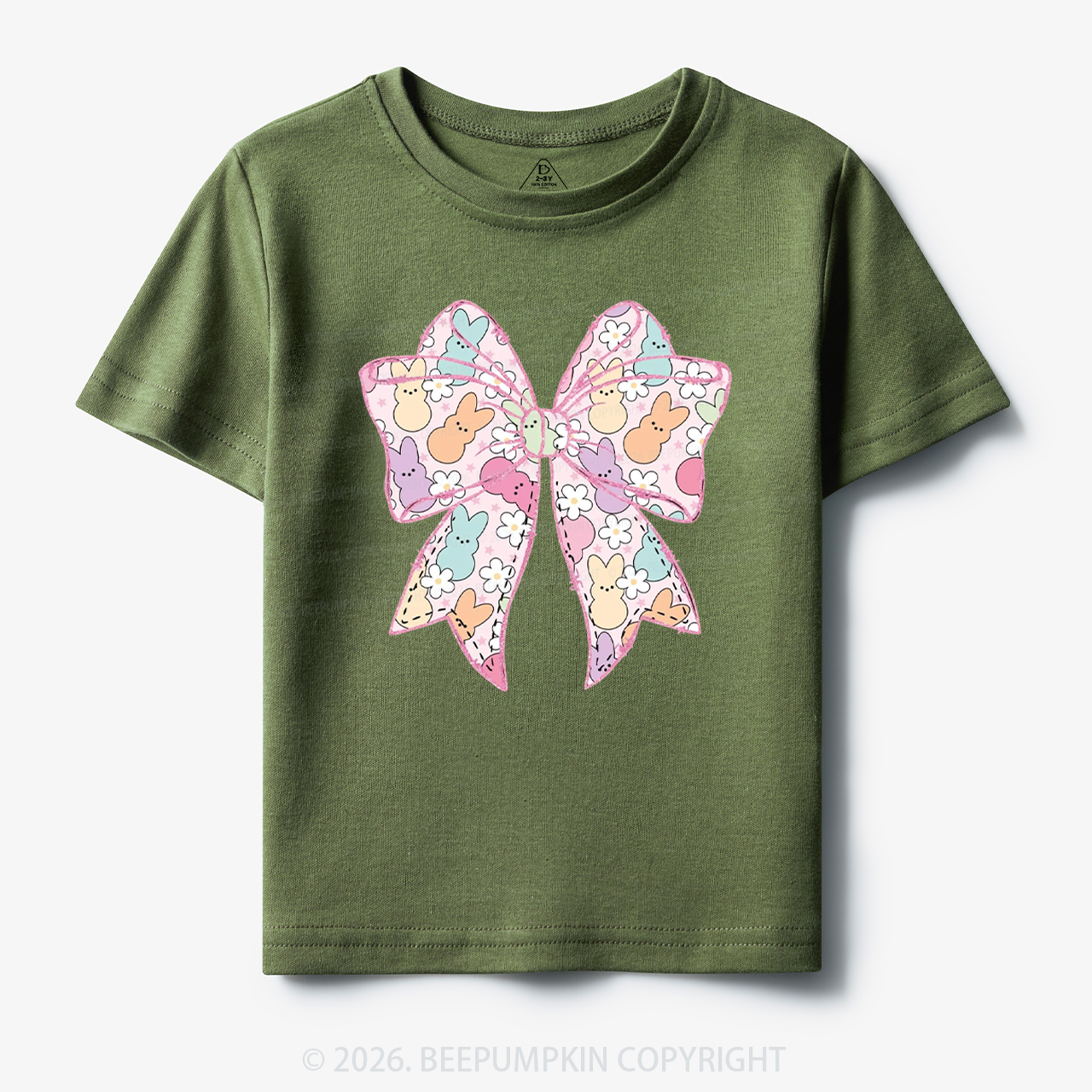 Easter Coquette Bunny Bow Toddler&Kid's Tees