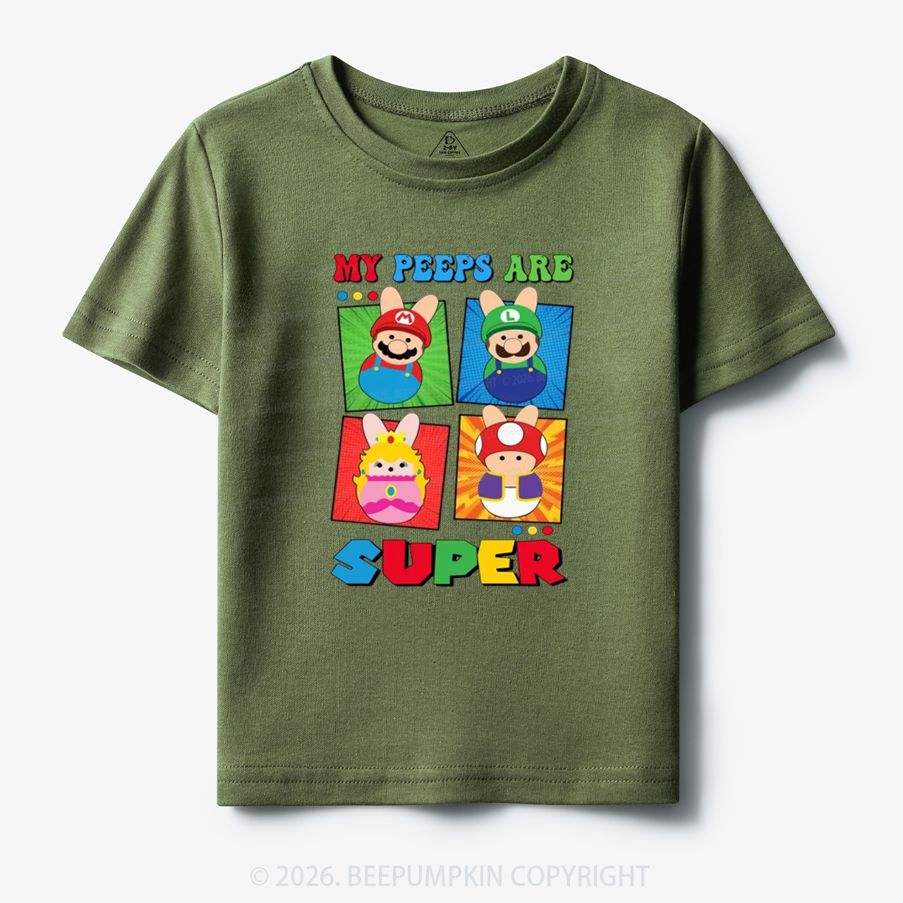 Easter My Peeps Are Super Toddler&Kid's Tees