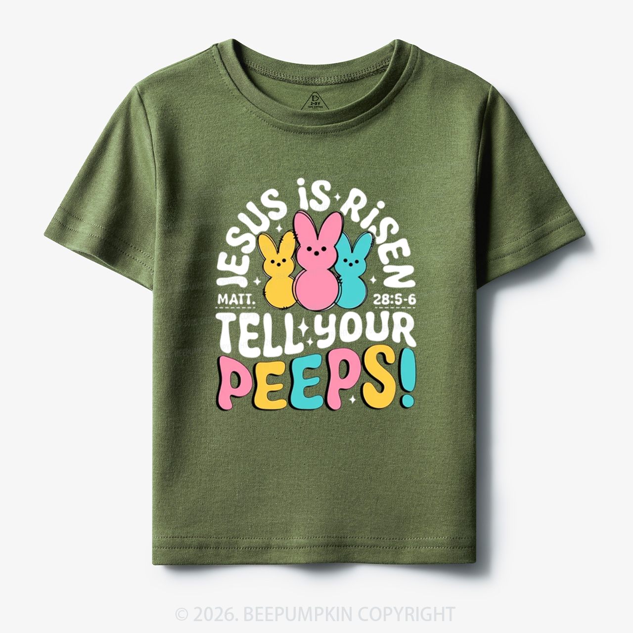 Jesus Is Risen Tell Your Peeps Easter Toddler&Kid's Tees