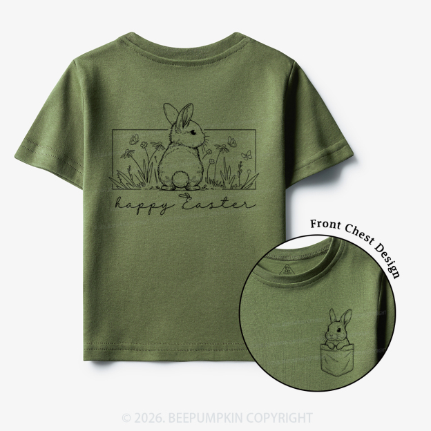 Happy Easter Spring Flowers Toddler&Kid's Tees