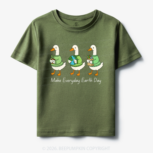 Make Everyday Earth Day Silly Goose Toddler&Kid's Tees