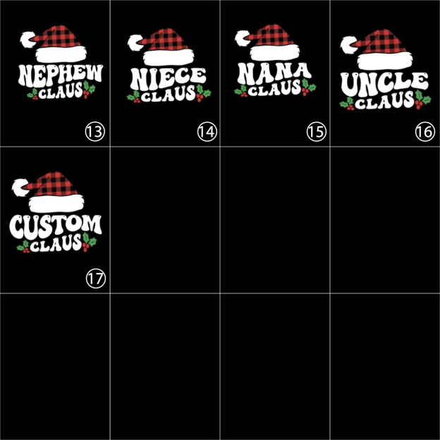 Gigi Claus Funny Group Christmas Festive Family Matching Shirts