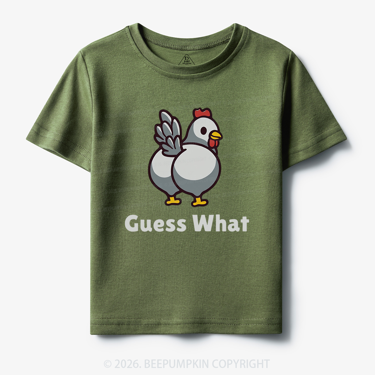 Chicken Butt Guess What Funny Poultry Pun Toddler&Kid's Tees