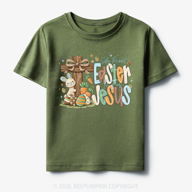 Easter If For Jesus Thrifted Farmhouse Bunny Toddler&Kid's Tees