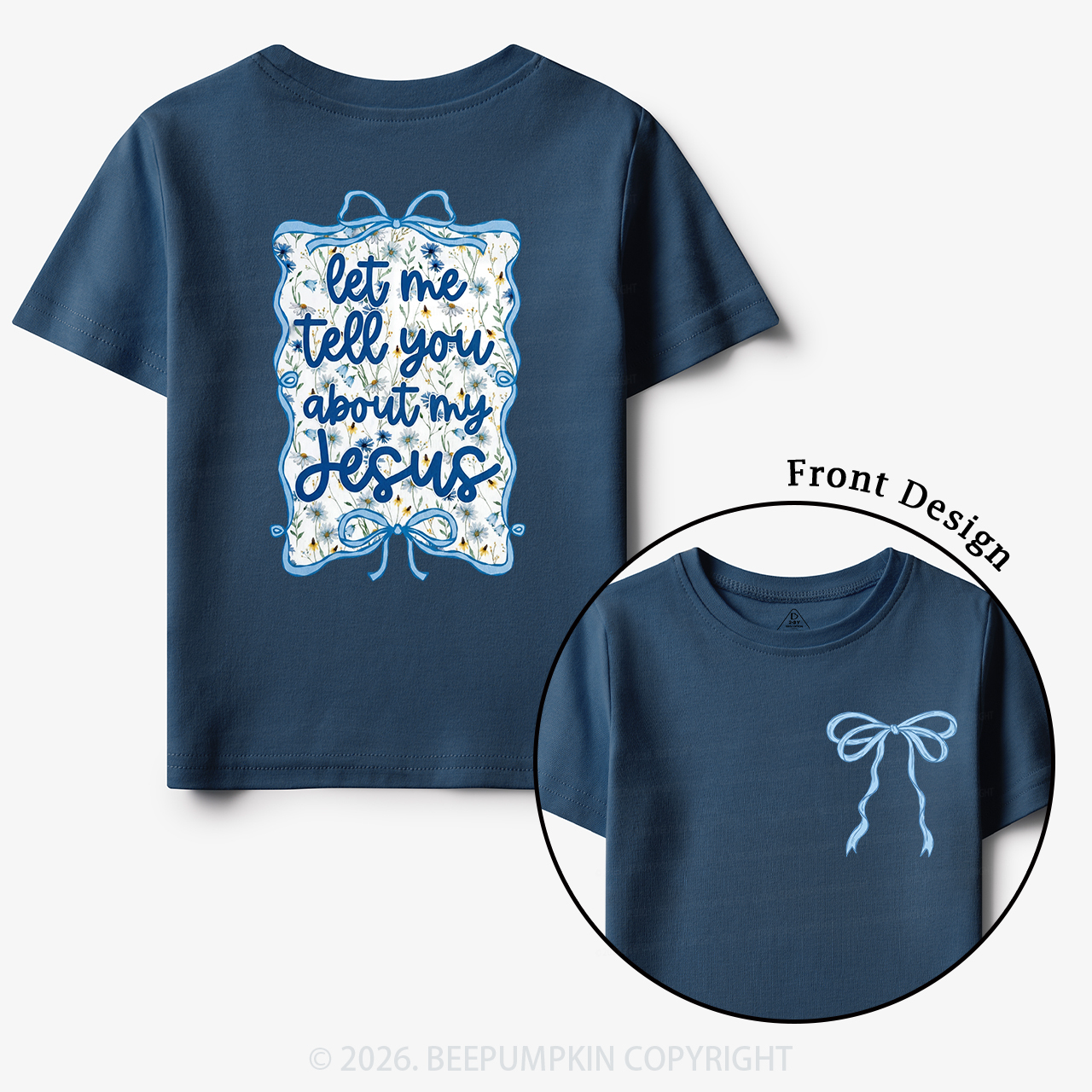 Love like Jesus Coquette Bows Toddler&Kid's Tees