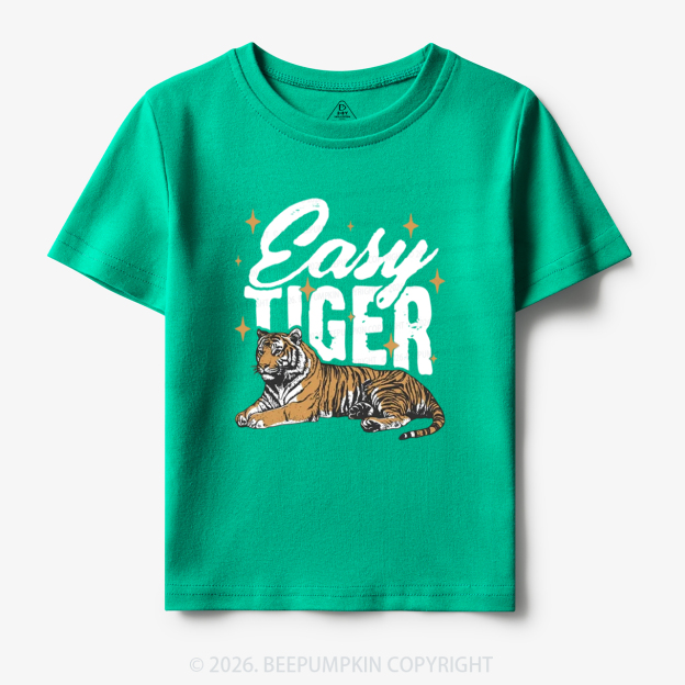 Retro Easy Tiger Funny Animal Toddler&Kid's Tees