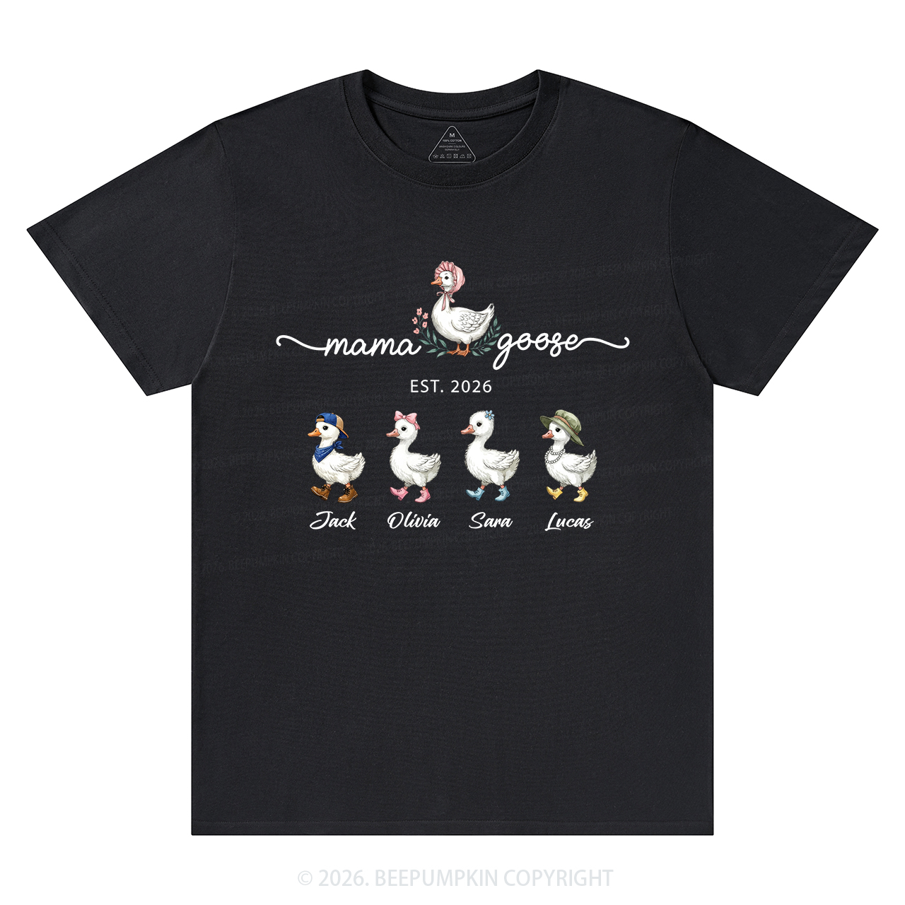 Personalized Mama Kids Names T-Shirts