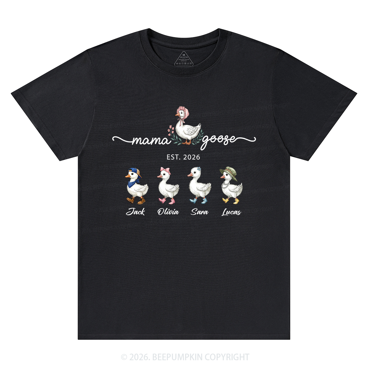 Personalized Mama Kids Names T-Shirts