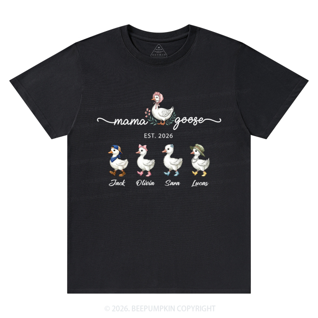 Personalized Mama Kids Names T-Shirts