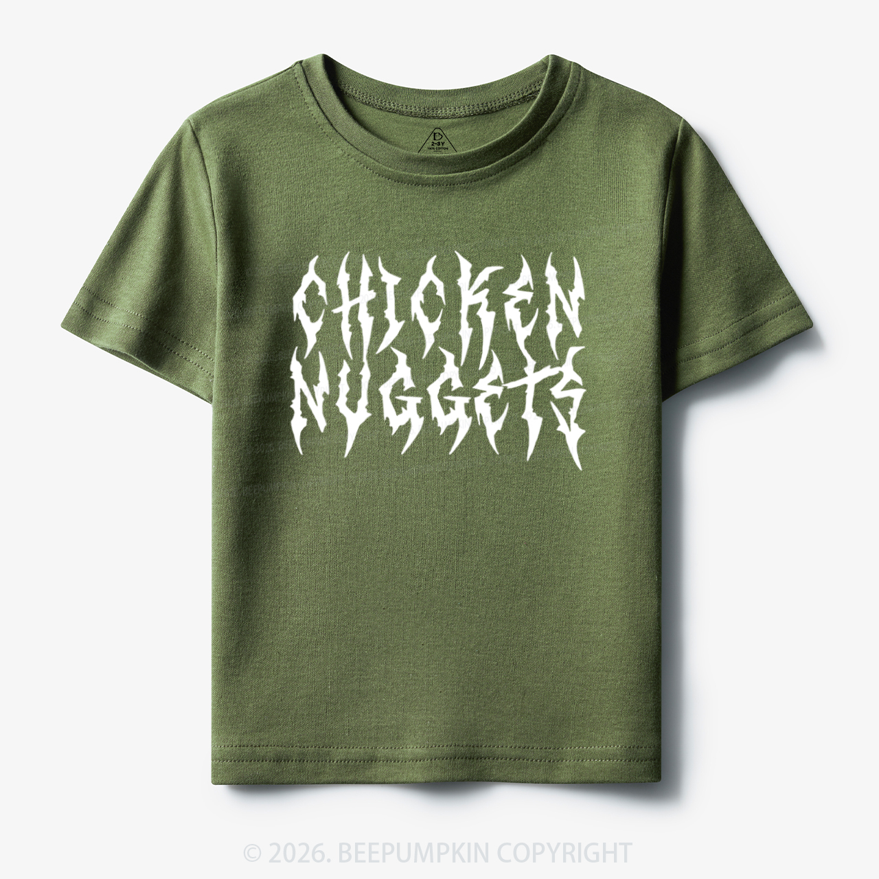 Chicken Nuggets Heavy Metal Font Toddler&Kid's Tees