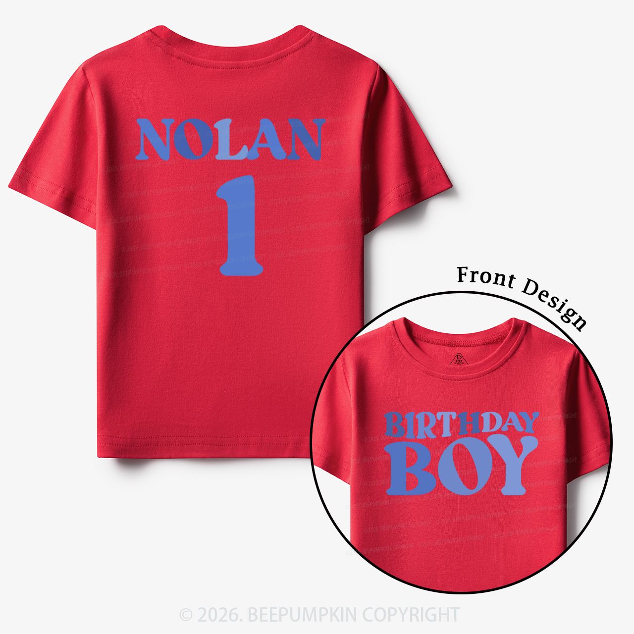 Personalized Name Birthday Boy Toddler&Kid's Tees