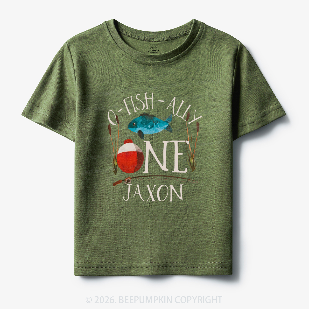 Personalized O-Fish-Ally Fish Birthday Toddler&Kid's Tees
