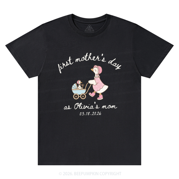 Personalized Goose Mama First Mother's Day T-Shirts