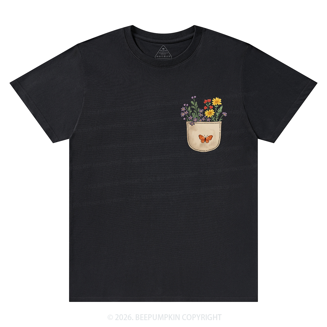 Wild Flowers Pocket T-Shirts