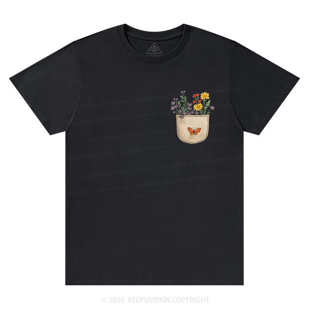 Wild Flowers Pocket T-Shirts