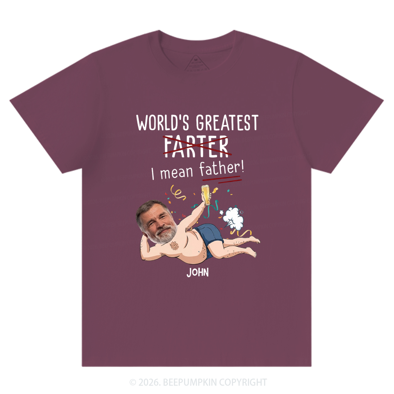Personalized Photo Gift World's Greatest Farter T-Shirts