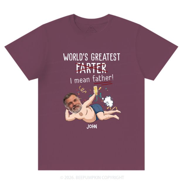 Personalized Photo Gift World's Greatest Farter T-Shirts