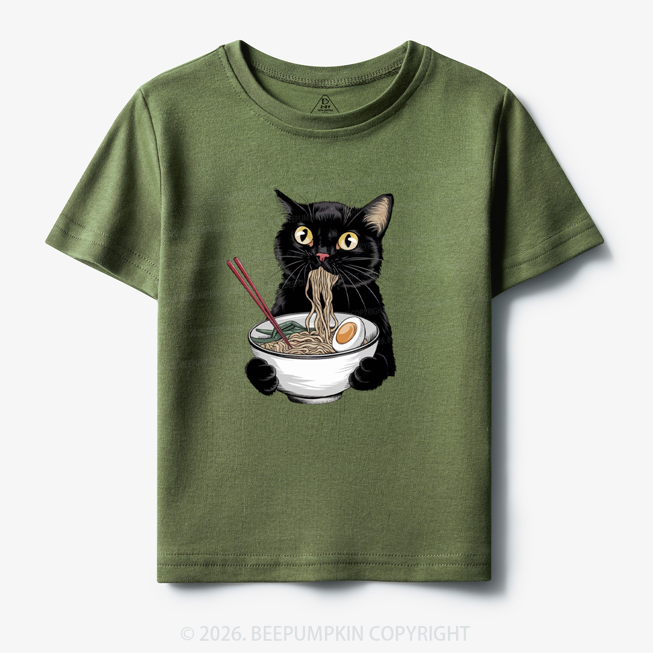 Ramen Black Cat Toddler&Kid's Tees