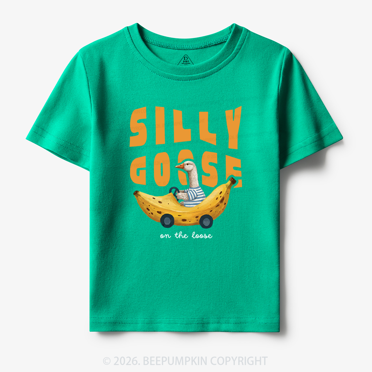 Silly Banana Goose On The Loose Funny Toddler&Kid's Tees