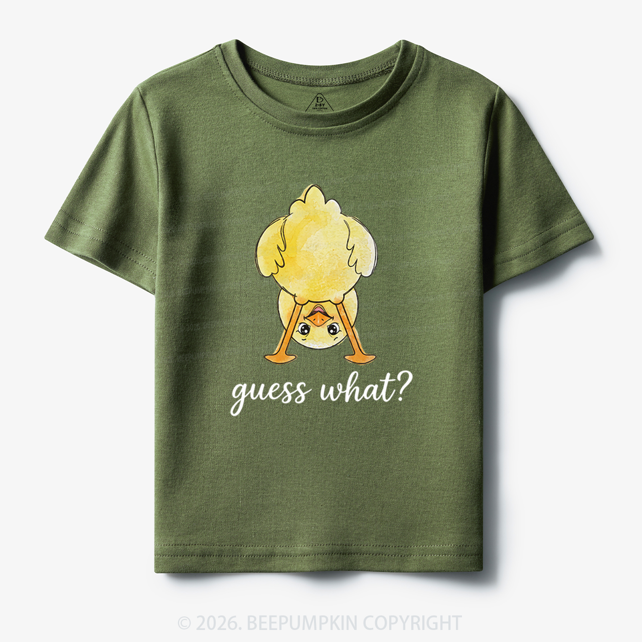 Guess What Chicken Butt Cute Funny Animal Toddler&Kid's Tees