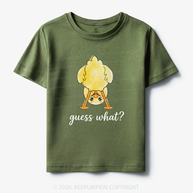 Guess What Chicken Butt Cute Funny Animal Toddler&Kid's Tees