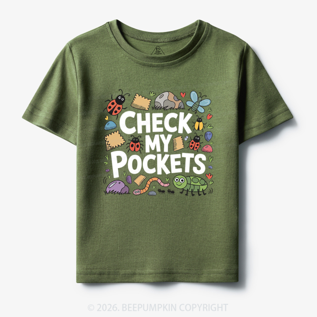Check My Pockets Bug Lover Toddler&Kid's Tees
