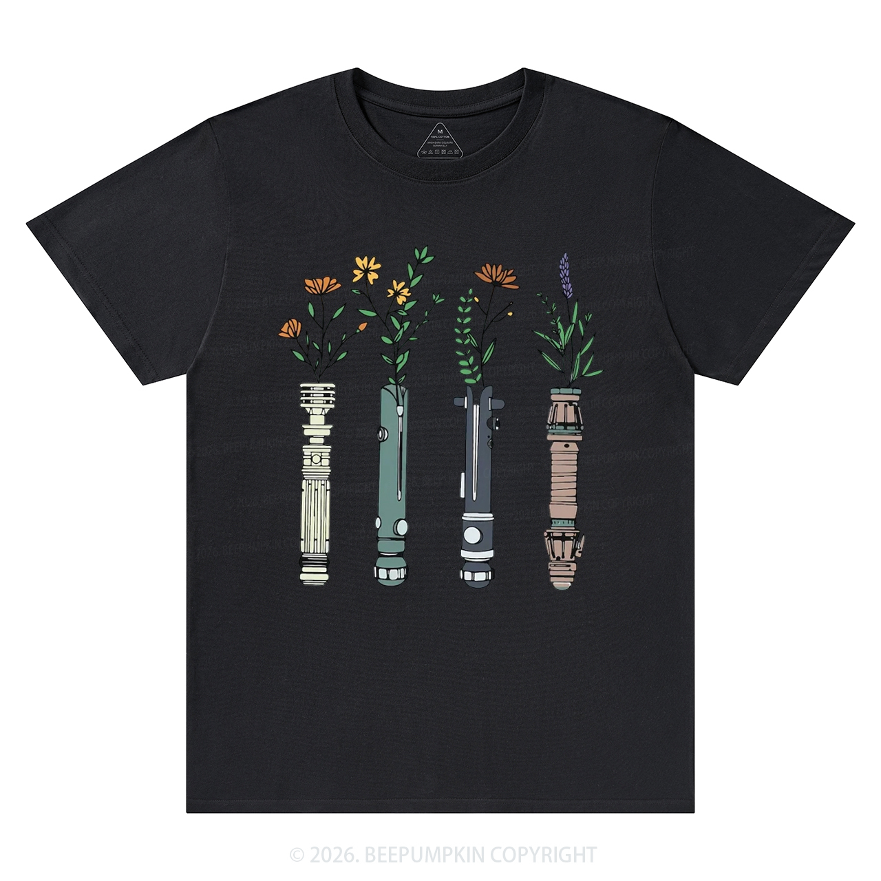 Floral Lightsaber Galaxy T-Shirts
