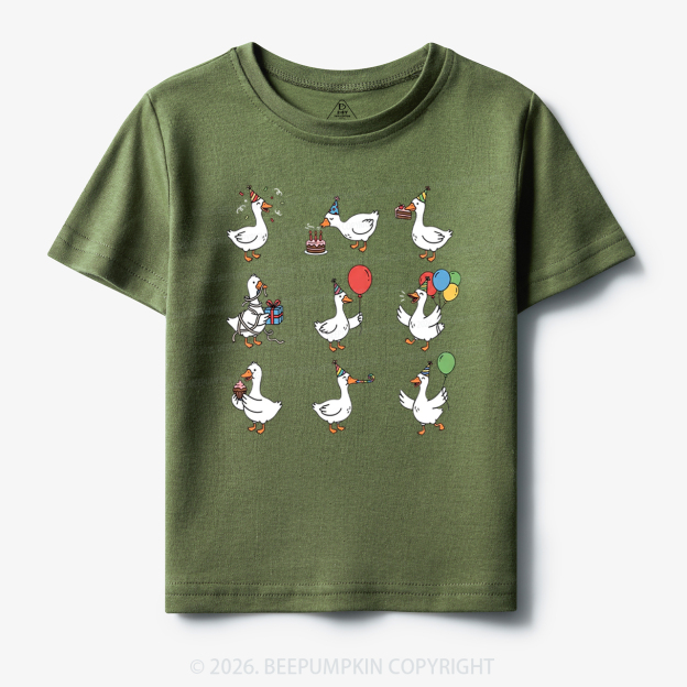 Silly Goose Birthday Toddler&Kid's Tees