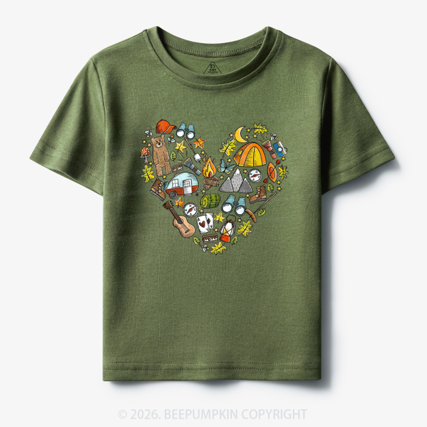 Love Camping Funny Hiking Toddler&Kid's Tees
