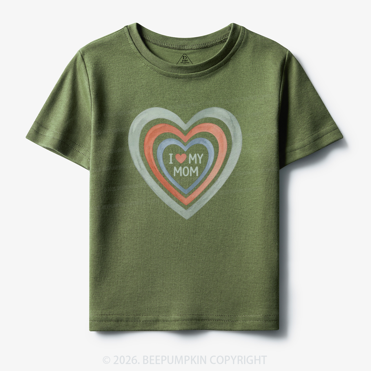 I Love My Mom Cute Mother's Day Toddler&Kid's Tees