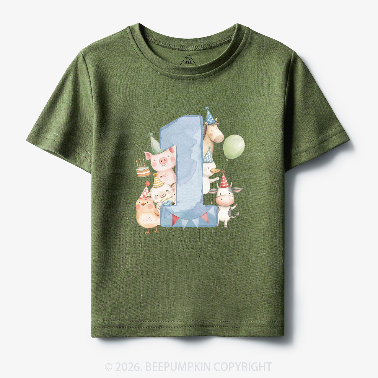 Personalized Farm Birthday Toddler&Kid's Tees