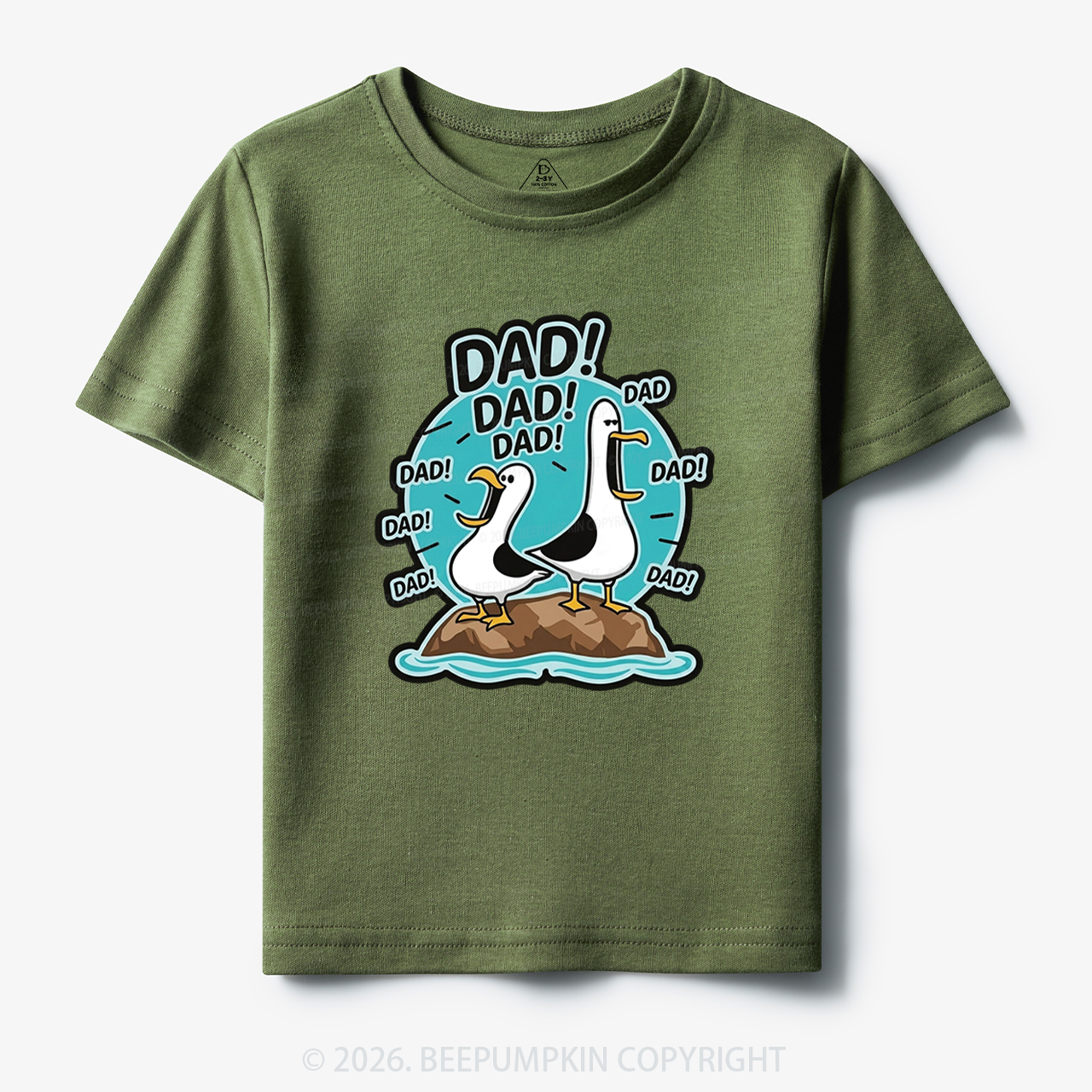 Funny Seagull DAD Toddler&Kid's Tees