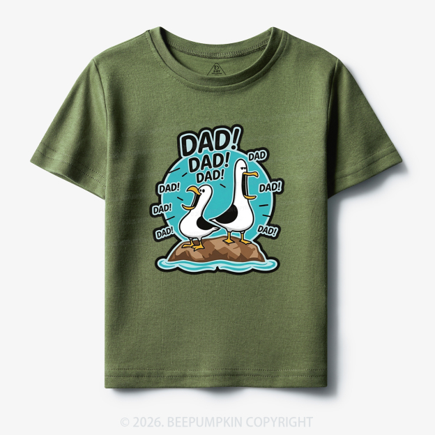 Funny Seagull DAD Toddler&Kid's Tees