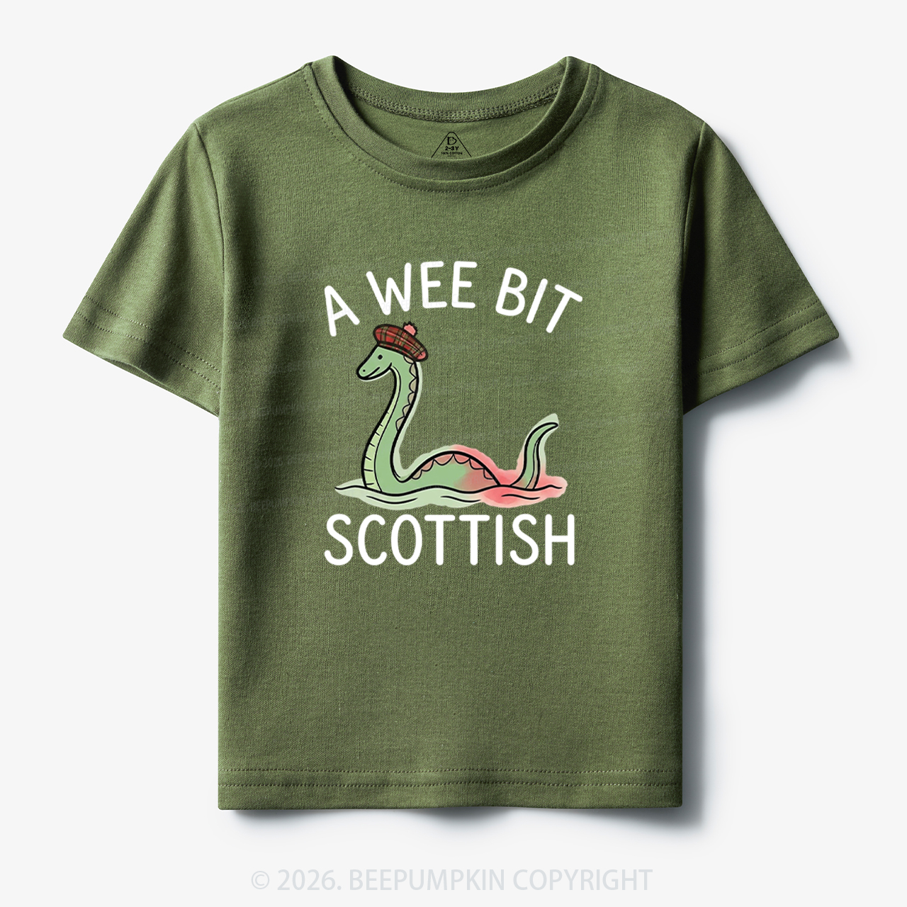 A Wee Bit Scottish Funny Loch Ness Monster Toddler&Kid's Tees