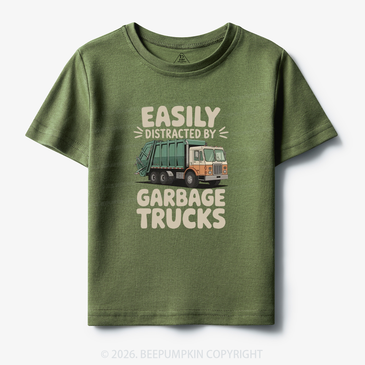 Easily Distracted by Garbage Trucks Toddler&Kid's Tees