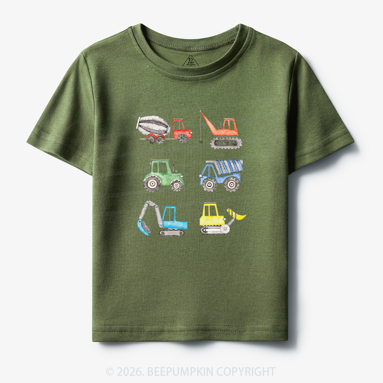 Truck Construction Excavator Toddler&Kid's Tees